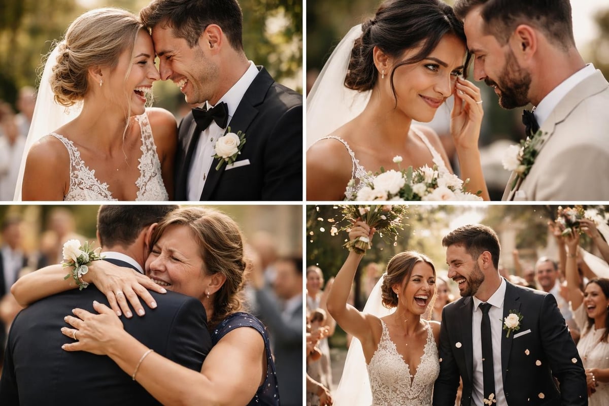 Marriage photos capturing genuine emotion
