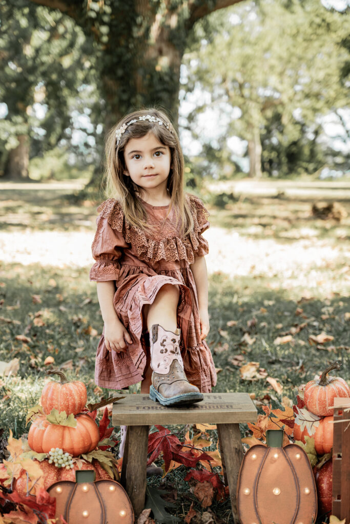 In the heart of nature at Greenwell State Park, Ms. Evelyn's family photoshoot during a stunning fall mini session by Jennifer Mummert Photography