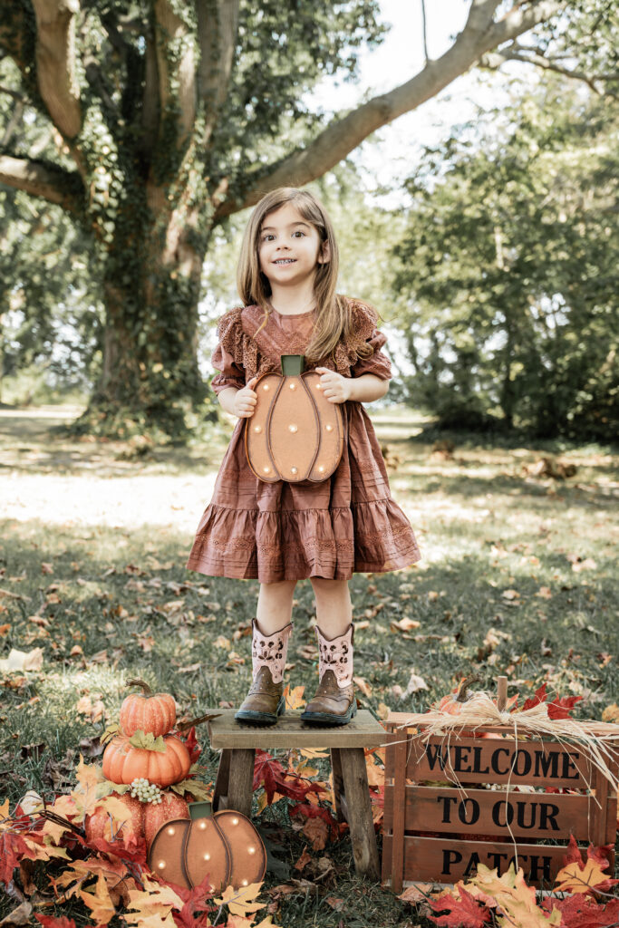 Experience the magic of Ms. Evelyn's fall mini session at Greenwell State Park through the lens of Jennifer Mummert Photography.