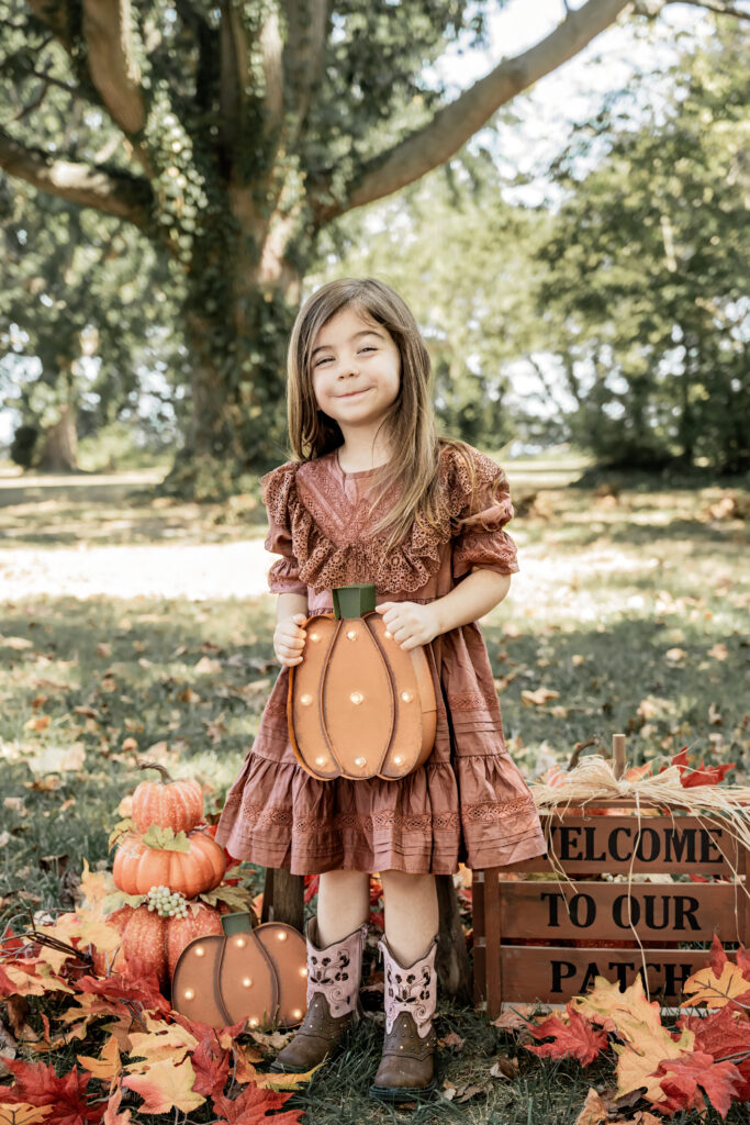 Ms. Evelyn's lively fall mini session at Greenwell State Park, a perfect blend of nature's beauty and Jennifer Mummert Photography's artistry.