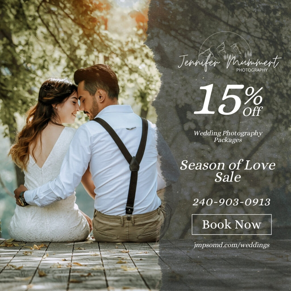 Season of Love Sale - Jennifer Mummert - Maryland and Destination Wedding Photographer