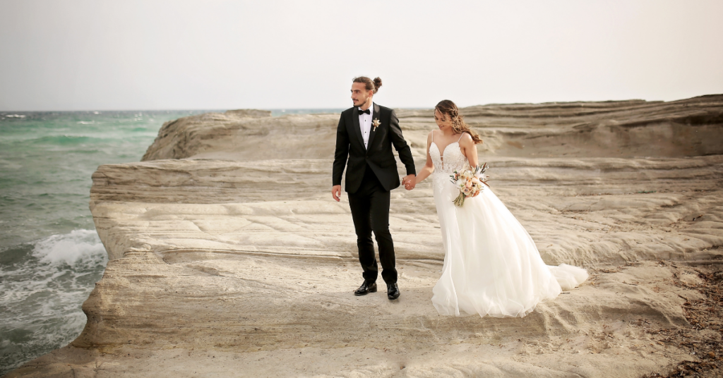Couple Walking on the Cliffs During Their Adventure Wedding in Big Sur, California
Jennifer Mummert Photography