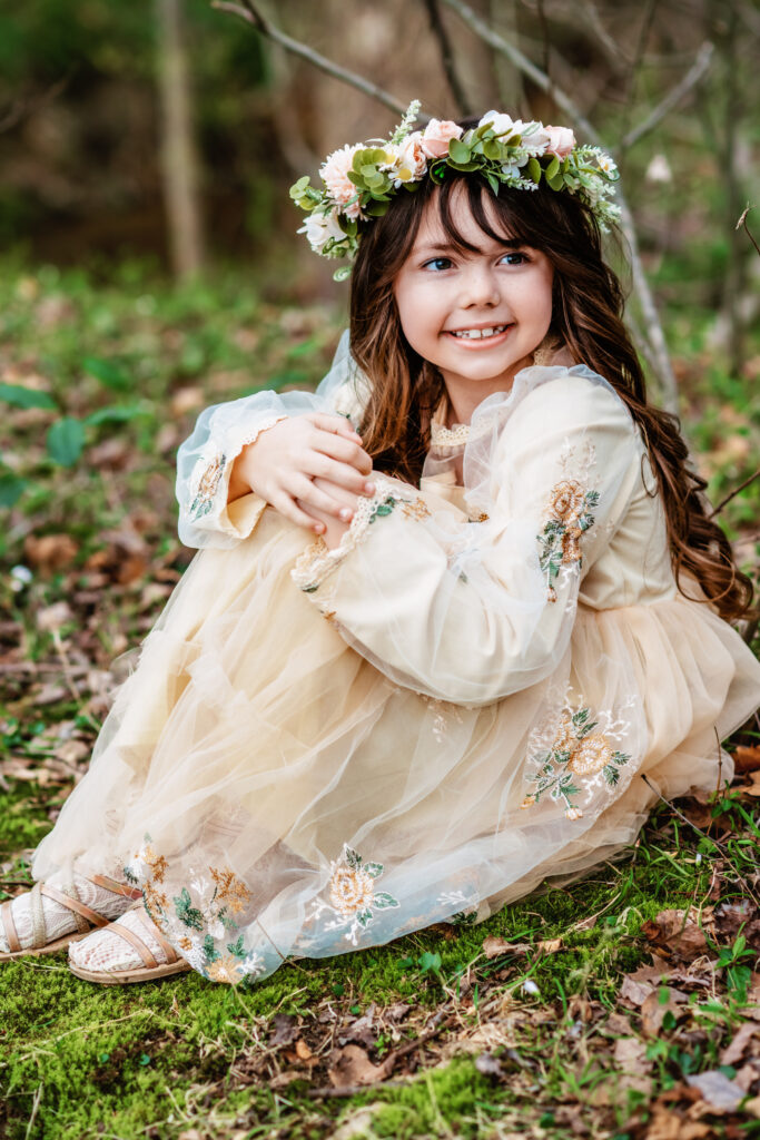 A Mini Session - Boho Princess Couture Mini with Jennifer Mummert Photography at Gilbert Run Park in Charlotte Hall, MD
